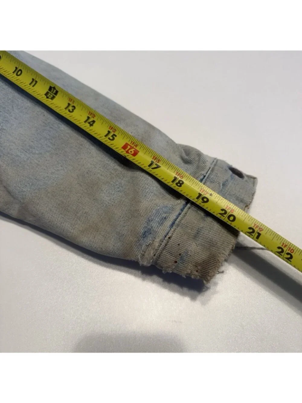 Vintage 80s Levi's Sherpa Denim Jacket Mens Small S Light Wash Made in USA